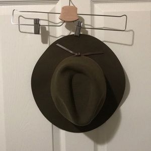 Leather Band Felt Hat